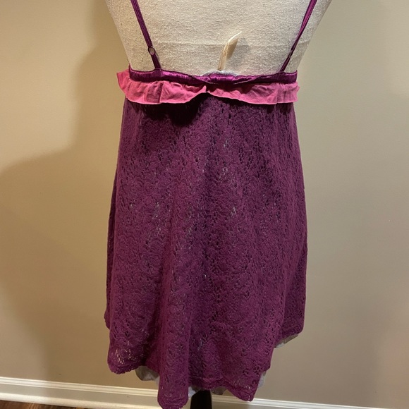 Free People Vintage Boho Lace Overlay Slip Dress - Picture 9 of 10